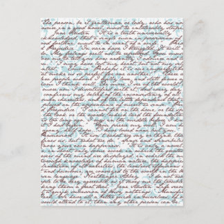 Postal Jane Austen Damask