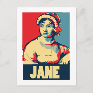 Postal Jane Austen Obama-tized