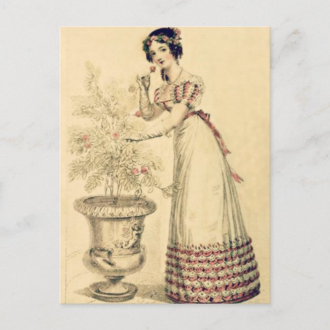 Postal Jane Austen Regency Ball Gown (Anverso)