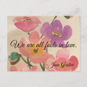 Postal Jane Austen Romantic Postcard