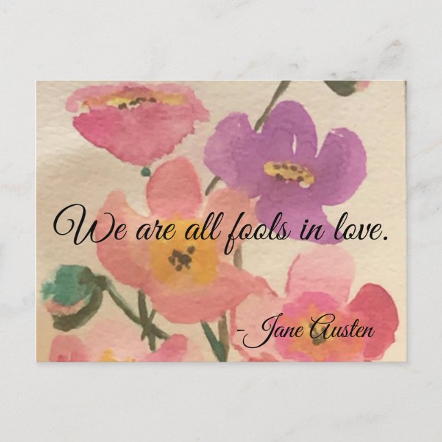 Postal Jane Austen Romantic Postcard (Anverso)