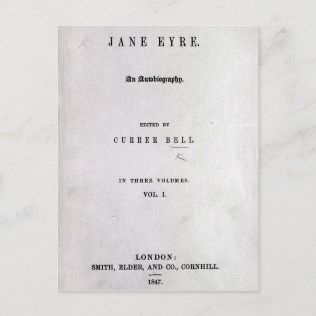 Postal Jane Eyre (Anverso)