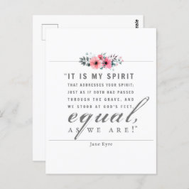 Postal Jane Eyre - Como Somos - Blanco