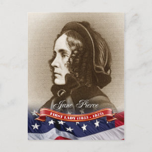 Postal Jane Pierce, Primera Dama de los Estados Unidos