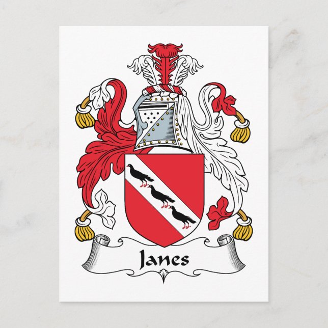 Postal Janes Family Crest (Anverso)