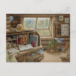 Postal Janet Kruskamp pintando el cruce de la oficina de 