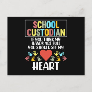 Postal Janitor Apreciado, Cuidador Escolar De Corazón
