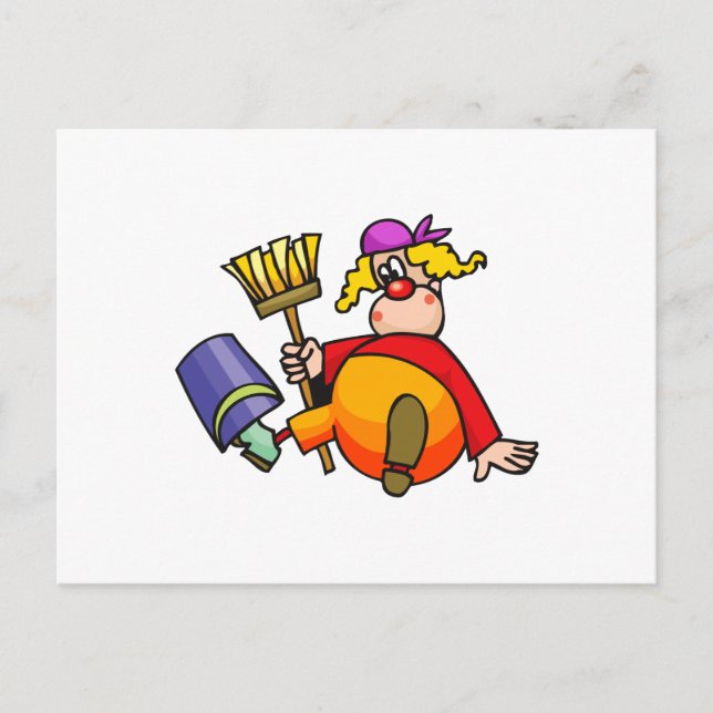 Postal Janitor Clown (Anverso)