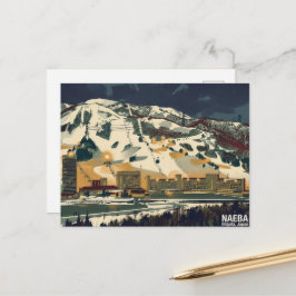 Postal Japan Snow Culture Naeba Night Ski ポストカード