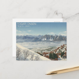 Postal Japan Snow Culture Togari Onsen 戸狩温泉 - ポストカード