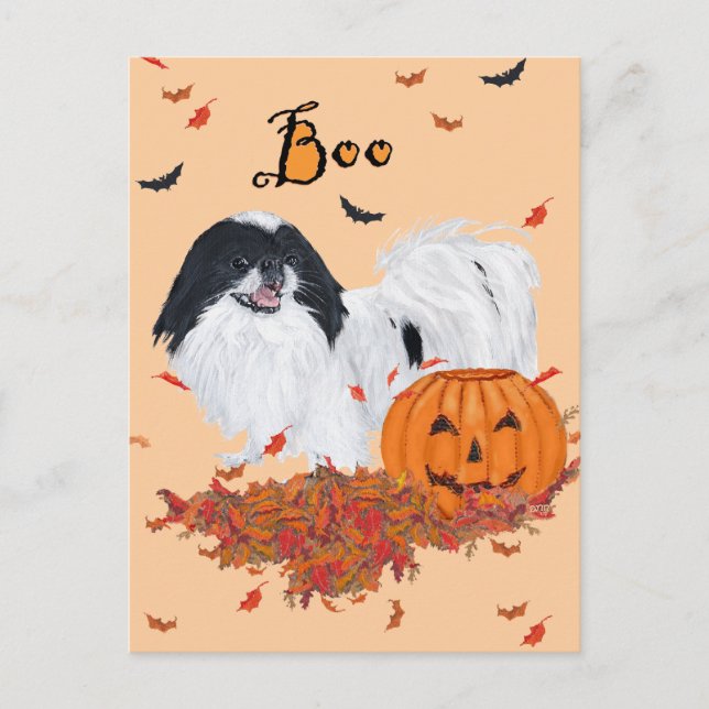 Postal Japanese Chin Halloween (Anverso)