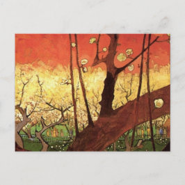 Postal Japón: Árbol de ciruelas floridas por Vincent van 