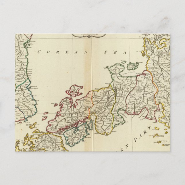 Postal Japón, Corea (Anverso)