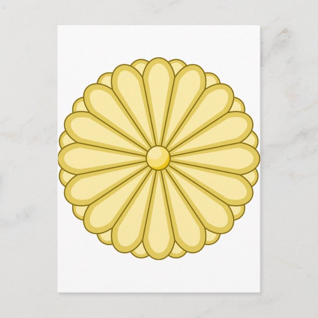 Postal Japón Escudo de armas JP 日 本 国 (Anverso)