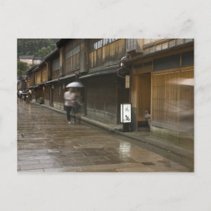 Postal Japón, Ishikawa, Kanazawa, Chaya de Higashi