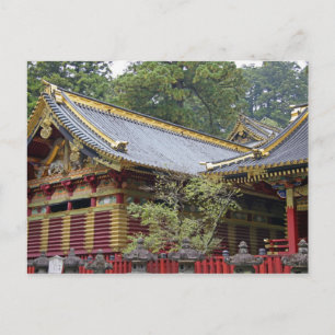 Postal Japón, Nikko. Santuario Toshogu y mausoleo en 2
