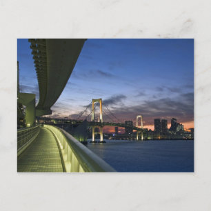 Postal Japón. Tokio. Puente Arcoíris en la Bahía de Tokio