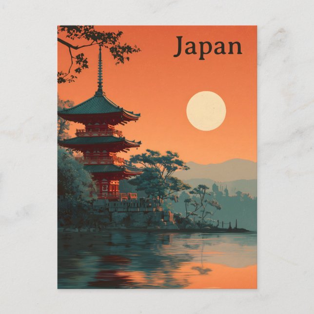 Postal Japón vintage (Anverso)