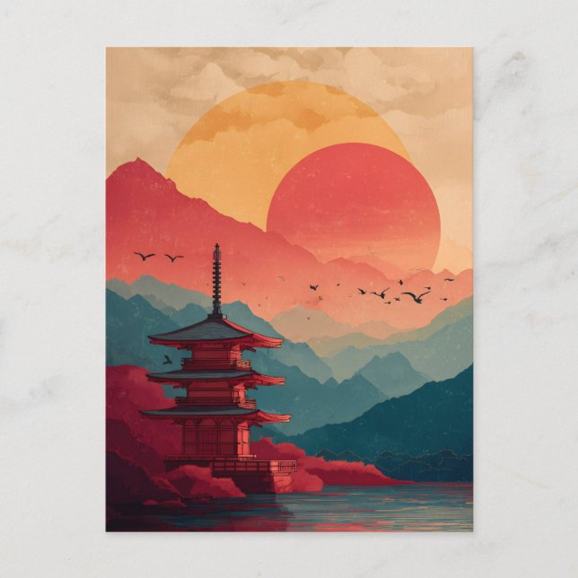 Postal Japón vintage (Anverso)