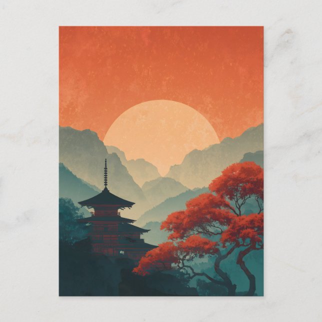 Postal Japón vintage (Anverso)