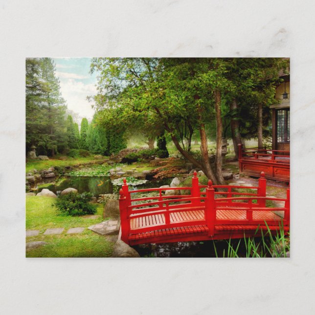 Postal Japonés - Armonía y Naturaleza (Anverso)