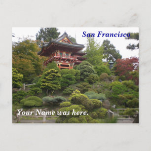 Postal japonesa del Tea Garden de San Francisco