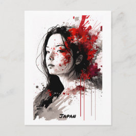 Postal japonesa - Retrato - Mundo de las mujeres