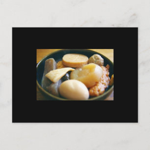 Postal japonesa sobre la comida