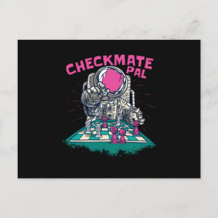 Postal Jaque mate Astronauta Chess