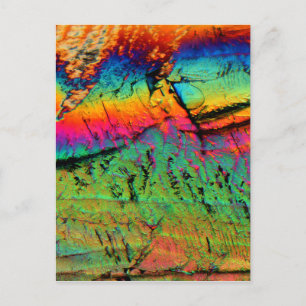 Postal jarabe de arce bajo microscopio