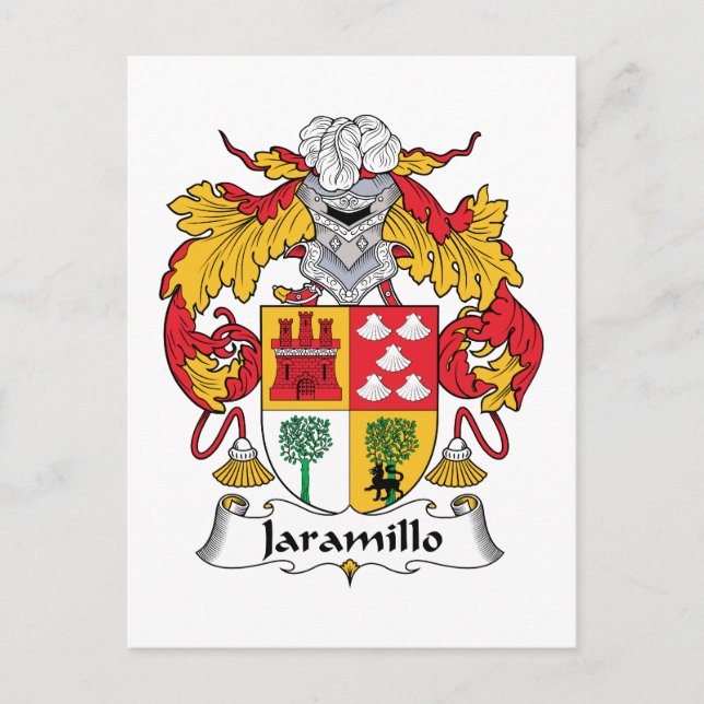 Postal Jaramillo Family Crest (Anverso)