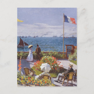 Postal Jardin a Sainte-Adresse por Claude Monet