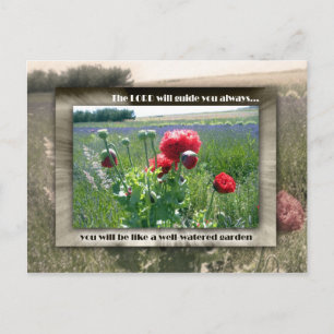 Postal Jardín bien regado