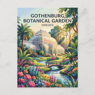 Postal Jardín Botánico de Gotemburgo Suecia