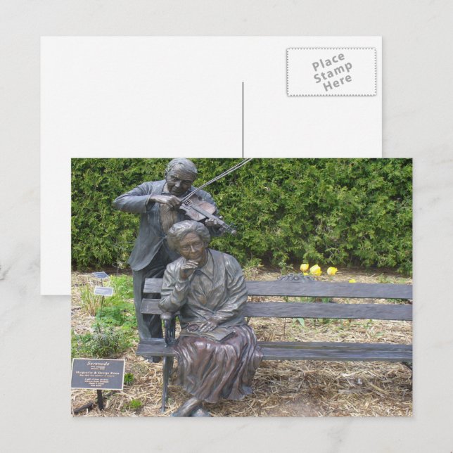 Postal Jardín Botánico de la Pareja Serenade (Anverso / Reverso)
