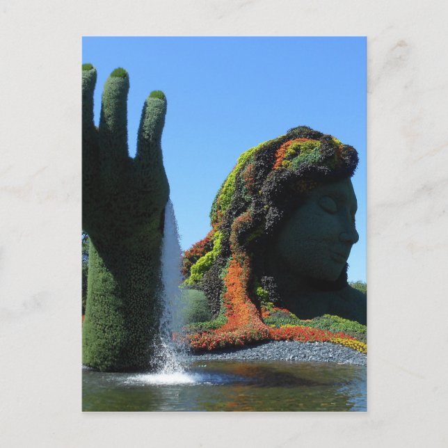 Postal Jardín Botánico de Montreal (Anverso)