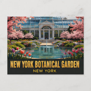 Postal Jardín Botánico de Nueva York Viaje por la Natural