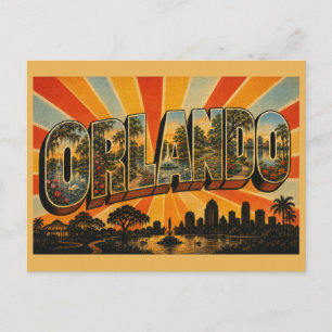 Postal Jardín Botánico de Orlando Florida Lago Arte