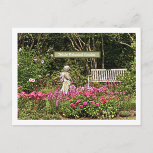 Postal Jardín Botánico de Toledo/Cherub, Banco y Flores