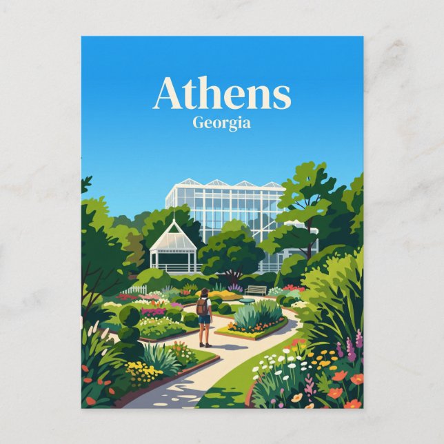 Postal Jardín Botánico del Estado de Georgia EE. UU. (Anverso)