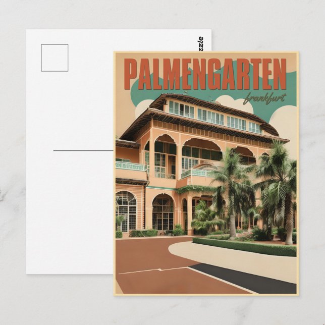 Postal jardín botánico palmengarten frankfurt (Anverso / Reverso)
