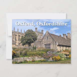 Postal Jardín conmemorativo de Christ Church, Oxford