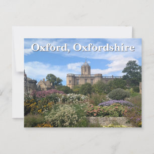 Postal Jardín conmemorativo de Christ Church, Oxford