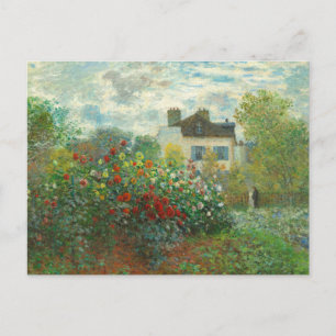 Postal Jardín de artistas monet en pintura argentina
