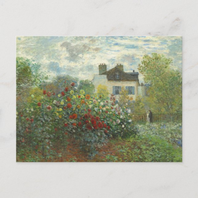 Postal Jardín de artistas monet en pintura argentina (Anverso)