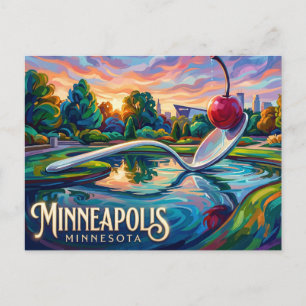 Postal Jardín de Esculturas de Minneapolis Minnesota