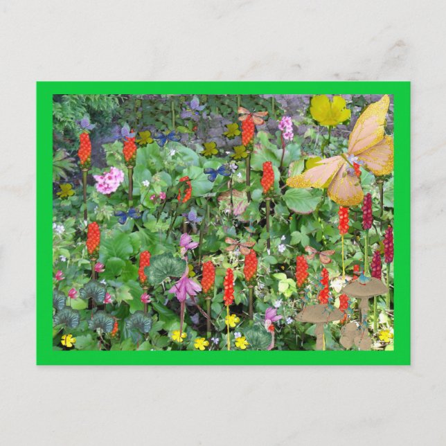 Postal Jardín de fantasía (Anverso)