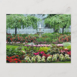 Postal Jardín de flores