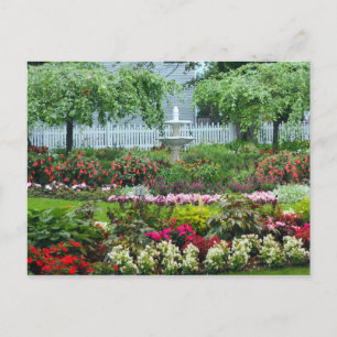 Postal Jardín de flores