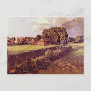 Postal Jardín de flores de Brown Golding Constable, John 